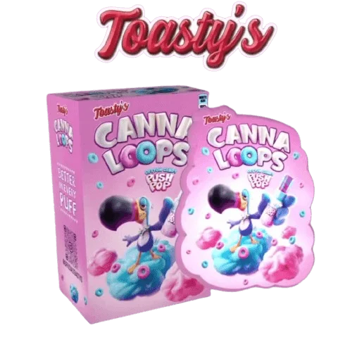 Cotton Candy Push Pop Toastys